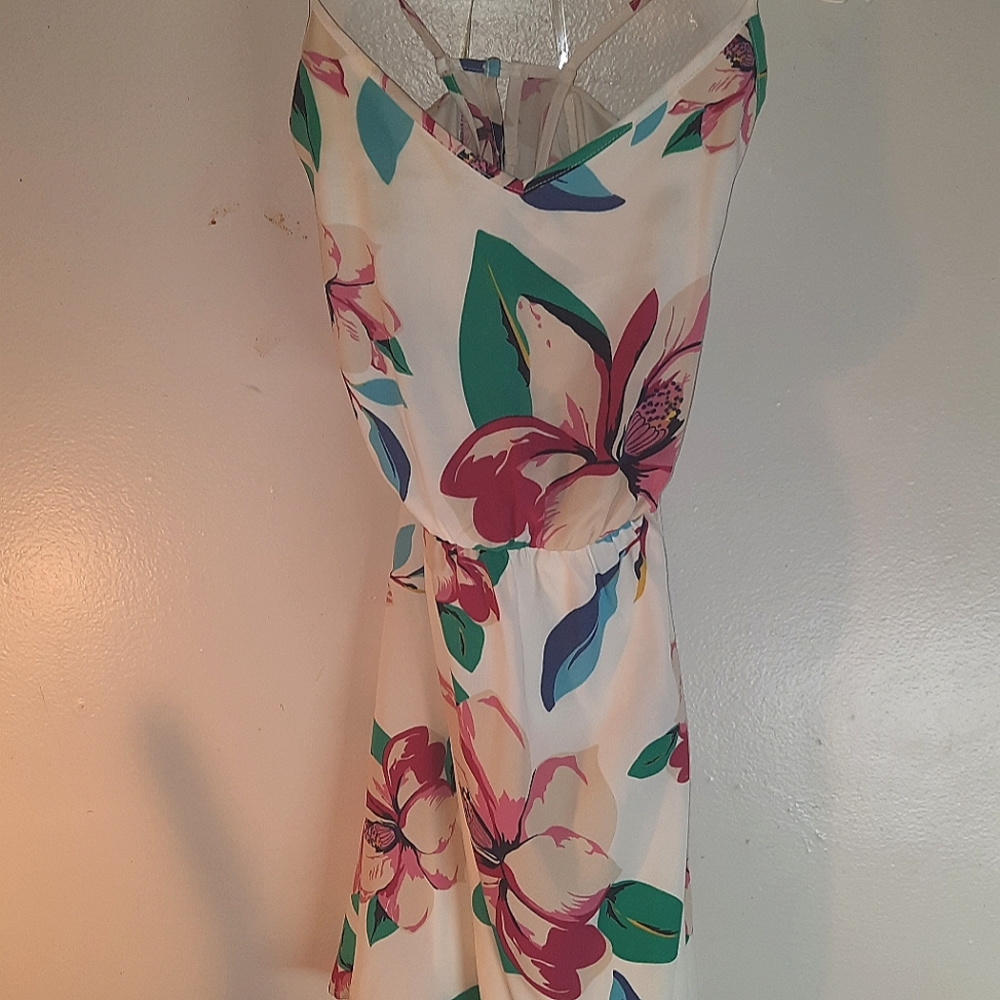 Pink Owl Floral print dress
